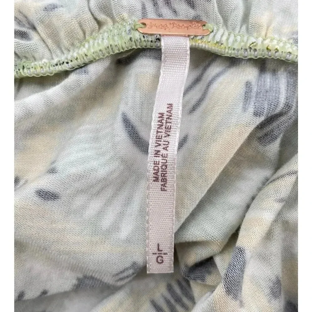 NEW Free People Women Large Apple Mint Green Daria Halter Maxi Dress